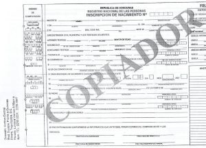¿Como Obtener la Copia del Folio Original de Nacimiento en Honduras?