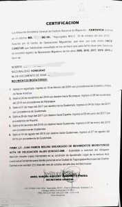 Como obtener el Certificado de Movimientos Migratorios en Honduras