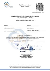 Honduras: Antecedentes Penales en Línea