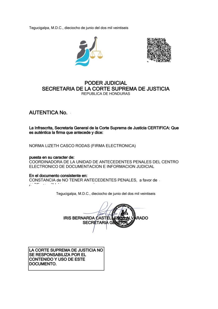 Trámite de Antecedentes Penales con Autentica en línea en Honduras [Guía 2026]