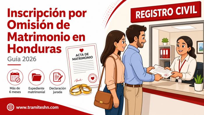 Proceso de Inscripción por Omisión de Matrimonio en Honduras [Guía 2026]